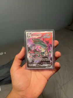 Pokemon TCG Rayquaza VMAX Holo Ultra Rare Card TG29/TG30 - Image 1