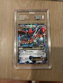 Pokemon TCG 2016 XY Breakpoint Mega M Scizor EX Ultra Rare Holo Card 77/122 - Image 1
