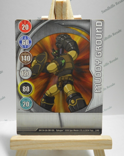 Bakugan Card - Muddy Ground - Silver Gate Card - BA134 - 2/48 - 2008 - Image 1