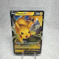 Pokemon Pikachu V Full Art Holo Ultra Rare 043/185 Vivid Voltage TCG Card - Image 2
