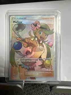Pokemon Trainer Mallow Full Art Holo Card Sm-Guardians Rising 145/145 - Image 1