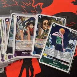 One Piece Card Rare Foil Lot (50x) OP01 - OP10 Mixed, All NM - Image 2