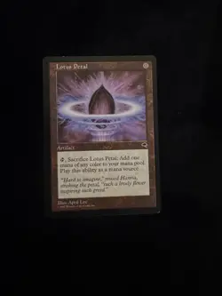 1x Magic The Gathering Tempest LOTUS PETAL LP/MP - Image 1