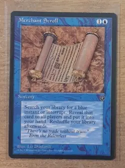 1995 MAGIC THE GATHERING HOMELANDS MERCHANT SCROLL TD25 - Image 1