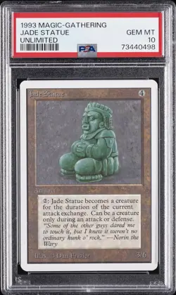 1993 MTG UNLIMITED JADE STATUE PSA 10 - Image 1