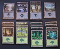 Lot of 20 Basic Lands Swamps & Forests - Onslaught - MTG Magic Vintage 2002 - NM - Image 1
