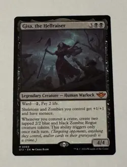 MTG Gisa, the Hellraiser - Outlaws Of Thunder Junction NM - Image 1