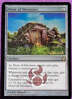 MTG Door of Destinies Prerelease Promo 19 January 2008 Foil NM - Image 1