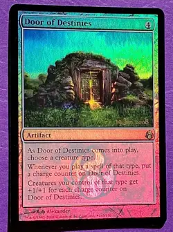 MTG Door of Destinies Prerelease Promo 19 January 2008 Foil NM - Image 2