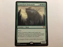 MTG Commander Masters CRATERHOOF BEHEMOTH NM (0072) Graded Power - Image 1