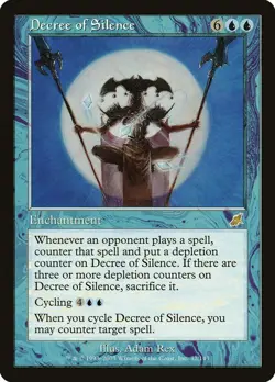 Decree of Silence Scourge MtG LP to NM - Image 1