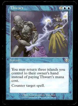 MTG Thwart LP Light Play Mercadian Masques [2499] - Image 1