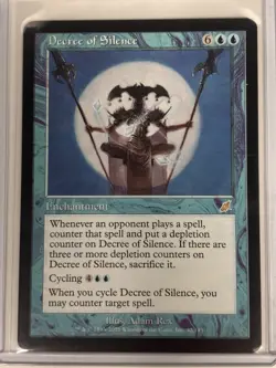MTG Decree of Silence - Scourge Regular Rare #32 - Image 1