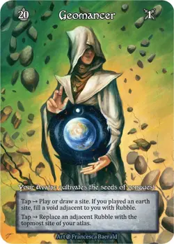 FOIL Sorcery Contested Realm - Geomancer (Foil) - Beta (B) - Image 1