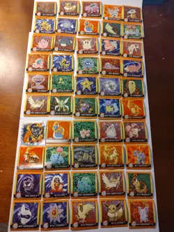 1999 Pokemon Stickers Artbox Lot of 50 - Image 1