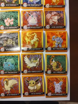 1999 Pokemon Stickers Artbox Lot of 50 - Image 3