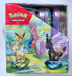 Pokemon TCG Scarlet & Violet Prismatic Evolutions Mini Tin Box Factory Sealed - Image 3