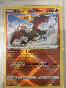 Pokemon SWSH Crown Zenith Radiant Charizard 020/159 AGS Mint+ 9.5 Holo Rare 2023 - Image 3