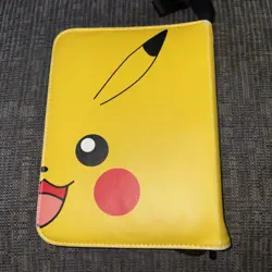 Ultra PRO Pokemon Pikachu 4 Pocket Zippered Card Binder Album w/ Strap - Image 2