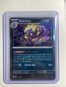 Pokemon TCG Light Toxtricity Holo Black Star Promo 017 Phantasmal Flames - Image 1