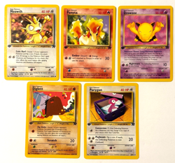 Team Rocket 1st Edition Vintage Pokemon TCG Card Lot (5) Common Uncommon - Image 1