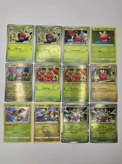 Lot of 12 Applin Dipplin Flapple Hydrapple Various Pokemon Rare Reverse Holo - Image 1