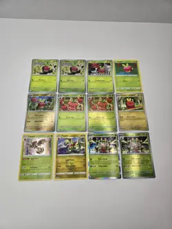 Lot of 12 Applin Dipplin Flapple Hydrapple Various Pokemon Rare Reverse Holo - Image 2