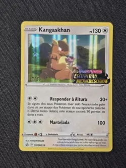 Portuguese Pokemon Darkness Ablaze Kangaskhan Prerelease STAFF Promo SWSH038 - Image 1