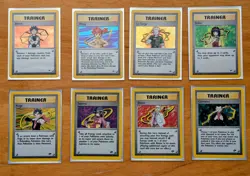 Pokemon WOTC Gym Heroes/Challenge Unlimited Lot - All 8 Trainer Holos! NM/LP - Image 1