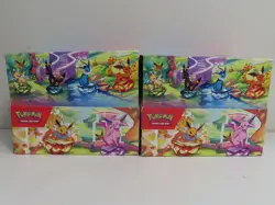 (2) Lot 2025 Pokemon Prismatic Evolutions Factory Sealed Mini Tin Display Box - Image 1