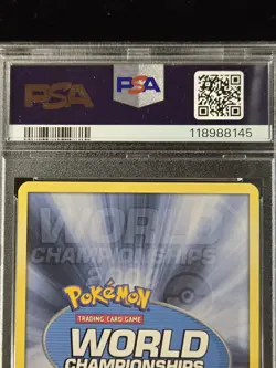 2004 Pokemon Tcg Pokemon Promo Fan Club World Champ Rocky Beach #130 Psa 10... - Image 4