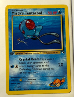 Pokemon 1st Edition Gym Heroes Misty's Tentacool 57/132 - Image 1