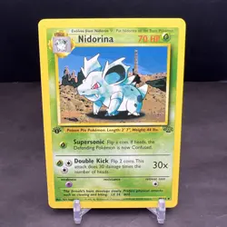Pokemon 1st Edition Jungle Nidorina 40/64 NS1 - Image 1