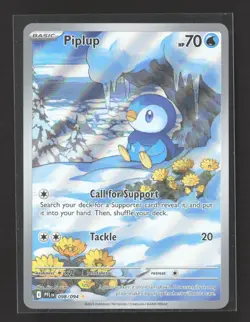 2025 Pokemon Scarlet & Violet Prismatic Evolutions Piplup #98/94 - Image 1