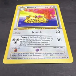 Pokemon 1st Edition Jungle Persian 42/64 NS1 - Image 3