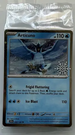 SEALED Articuno 032/159 Holiday Calendar 2025 Festive STAMP Promo Pokemon - Image 1