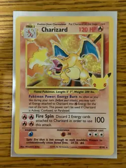 Pokemon TCG Celebrations Charizard 4/102 Classic Collection Holo Rare - NM/Mint - Image 1