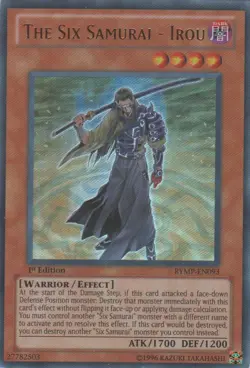 Yugioh! LP The Six Samurai - Irou - RYMP-EN093 - Ultra Rare - 1st Edition Lightl - Image 1