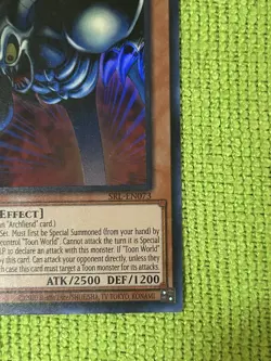 YUGIOH TOON SUMMONED SKULL ULTRA RARE NM SRL-EN073 25TH ANNIVERSARY REPRINT - Image 3
