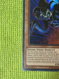 YUGIOH TOON SUMMONED SKULL ULTRA RARE NM SRL-EN073 25TH ANNIVERSARY REPRINT - Image 4