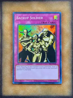 Yugioh Backup Soldier PSV-EN028 Super Rare 25th Anniversary NM - Image 1