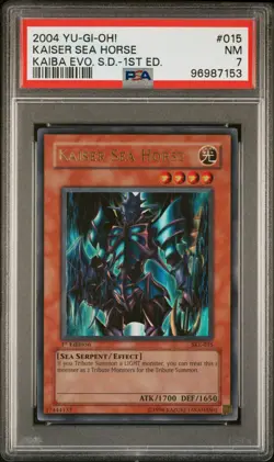 2004 KAISER SEA HORSE 1ST EDITION - SKE-015 - PSA 7 - YU-GI-OH! - Image 1