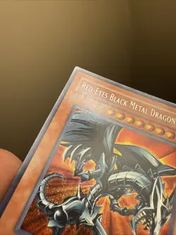 Yugioh - Red-Eyes Black Metal Dragon FMR-001 Forbidden Memories Secret Rare LP - Image 2