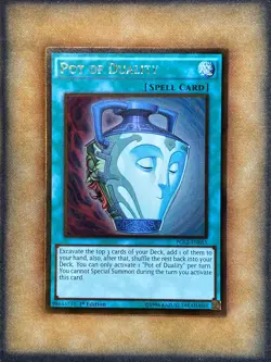 Yugioh Pot of Duality PGL2-EN055 Gold Rare 1st Ed NM - Image 1