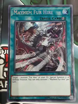 Yugioh Mayhem Fur Hire DASA-EN025 Secret Rare NM 1st Edition - Image 2