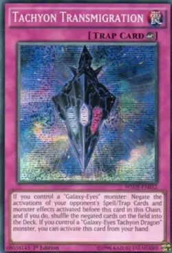Yugioh! MP Tachyon Transmigration - WSUP-EN012 - Prismatic Secret Rare - 1st Edi - Image 1