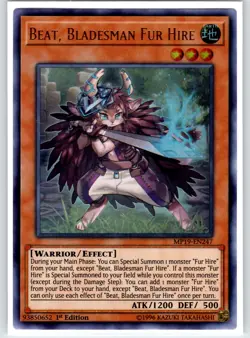 Beat, Bladesman Fur Hire Ultra Rare 1st Edition MP19-EN247 LP - Image 1