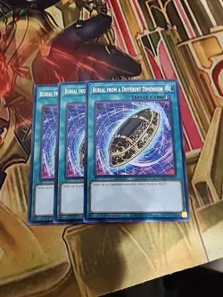 3X Burial from a Different Dimension - MAZE-EN057 Rare 1ST ED NM Yugioh - Image 1