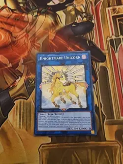 Knightmare Unicorn RA01-EN043 Secret Rare 1st ED NM Yugioh - Image 1