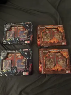 (4) One Piece TCG Illustration Box Vol. 5 and 6 Sealed - Image 1